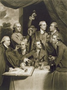 ウィリアム・セイによって刻まれたディレタンティ協会、1812年（紙にメゾチント） 作： Joshua Reynolds